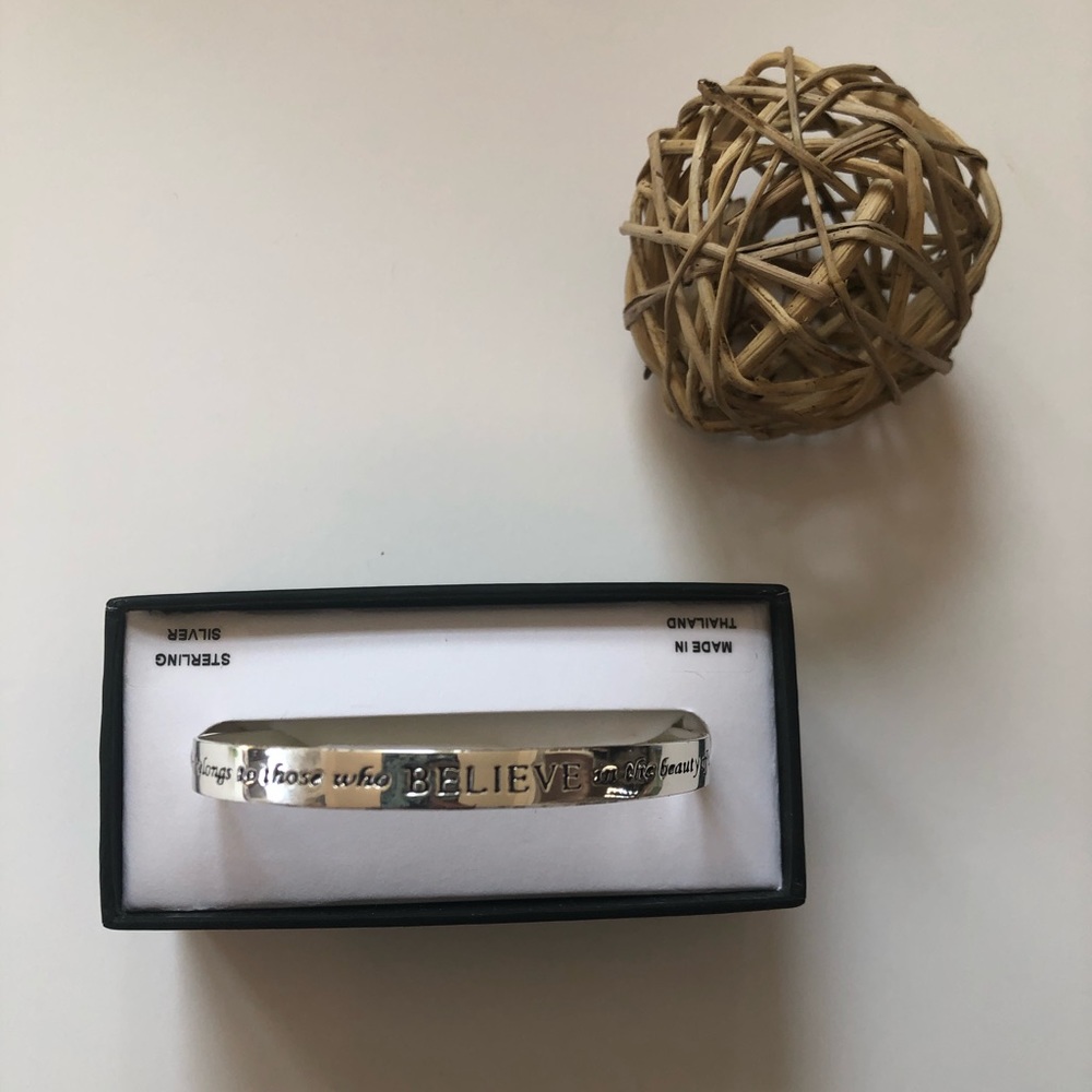 Crystal bracelet ,Sterling Silver